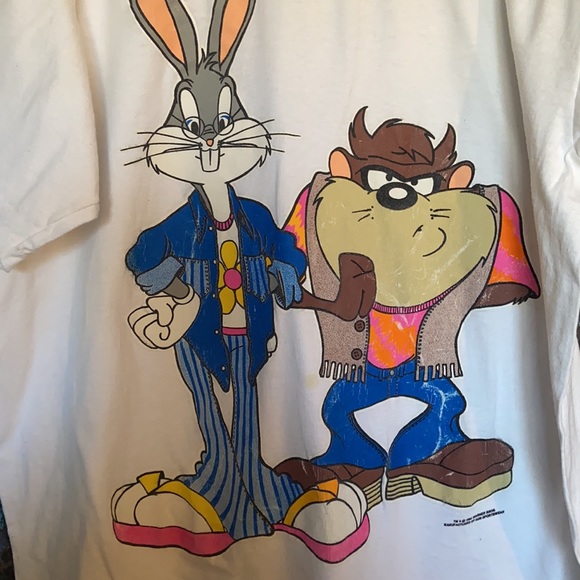 Vintage Bugs Bunny & Taz T-shirt - Picture 2 of 7